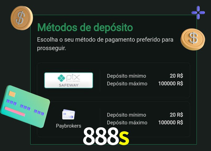 O cassino 888s oferece uma grande variedade de métodos de pagamento