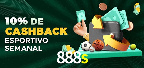 10% de bônus de cashback na 888s
